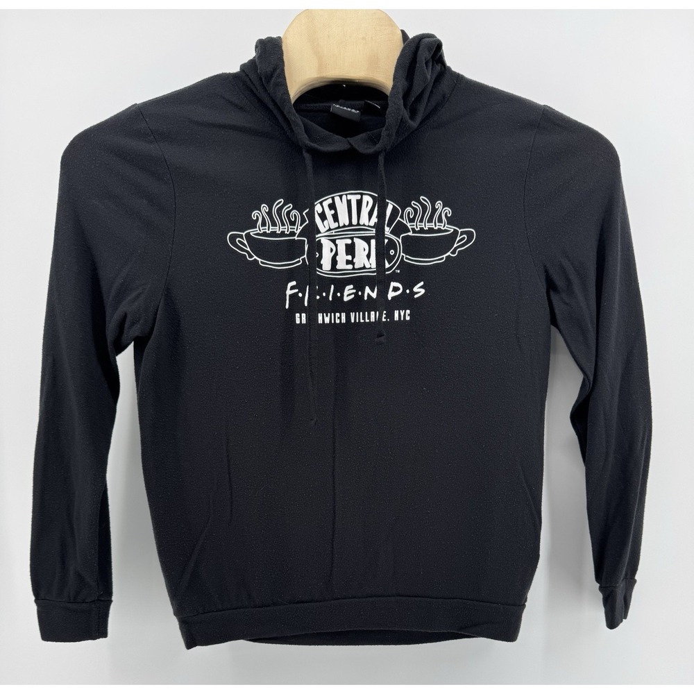 Friends Jacket Women's‎ Central Perk Hoodie Sweatshirt Black Size Large